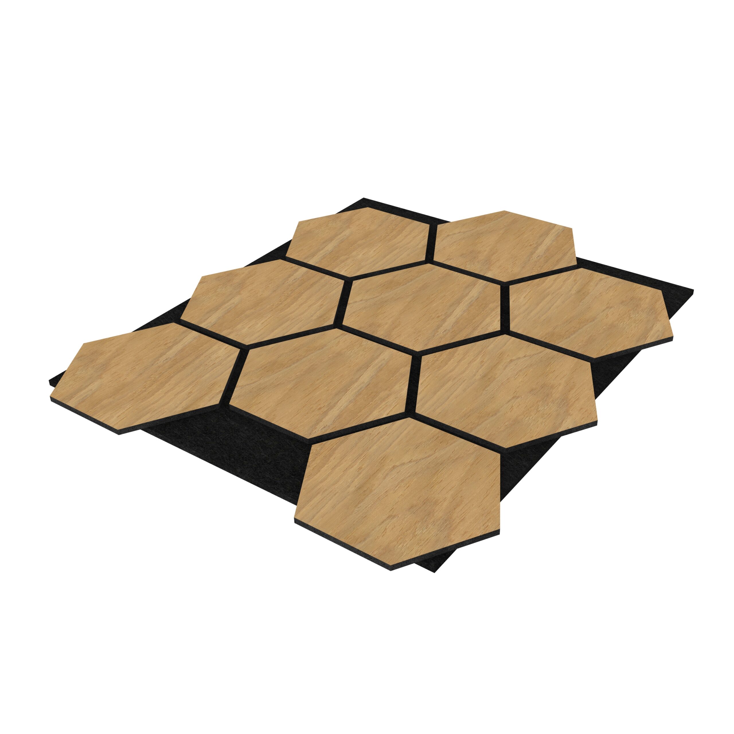 Light oak hexagon MDF wall panel with modern geometric design SEO Image Title